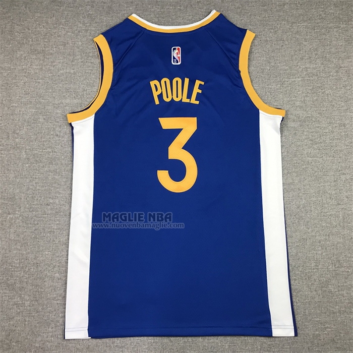 Maglia
 Jordan Poole NO 3 Golden State Warriors Icon Blu
